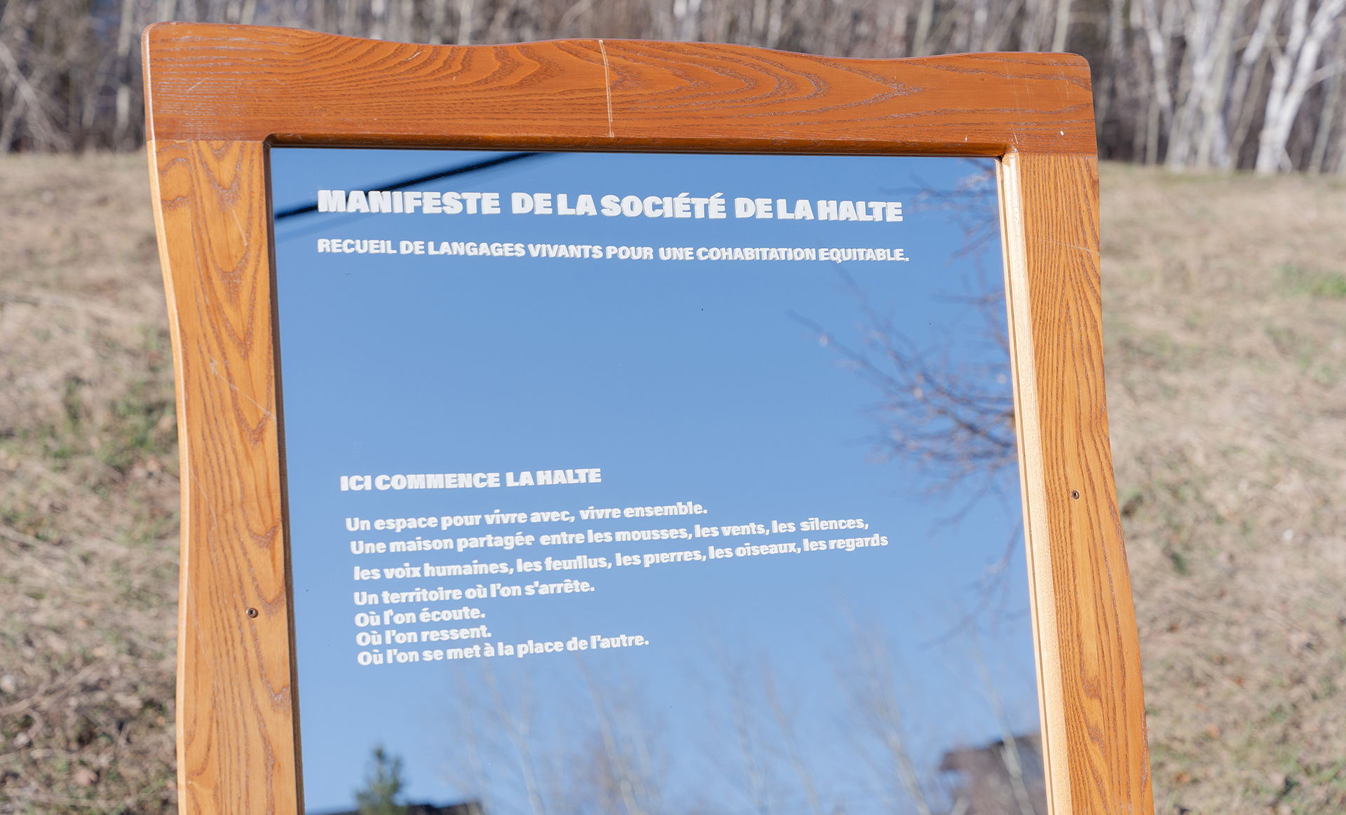 Manifeste de la société de la halte lors de la 2e édition de Nuit blanche